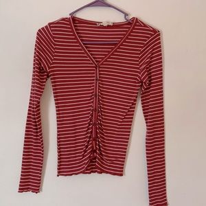 striped long sleeve.